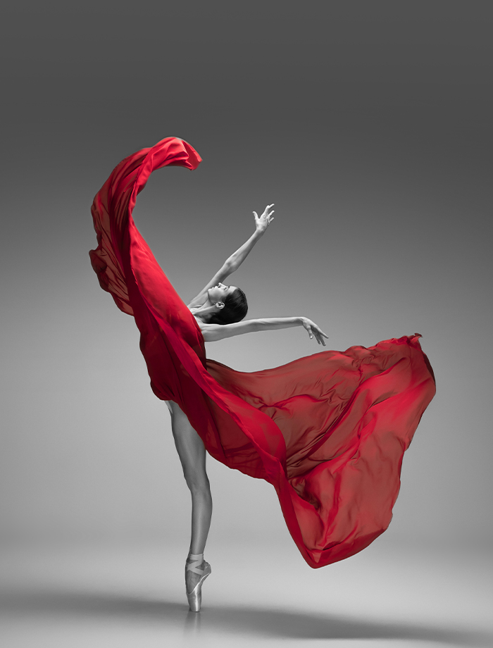 Ballerina in red dress_FieldWise Marketing group